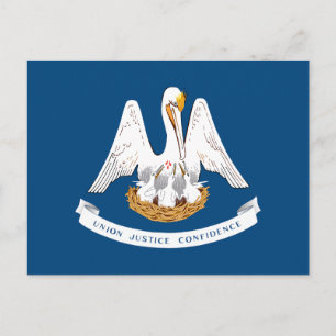 Louisiana delstatsflagga vykort