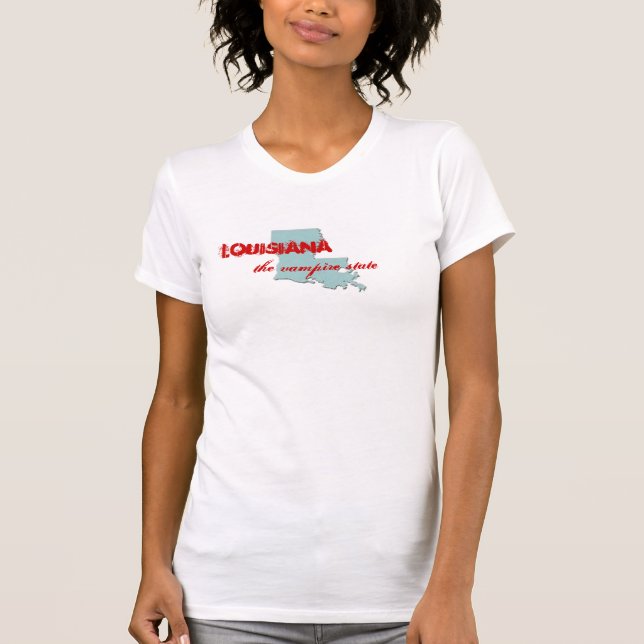Louisiana den statliga vampyren t-shirt (Framsida)