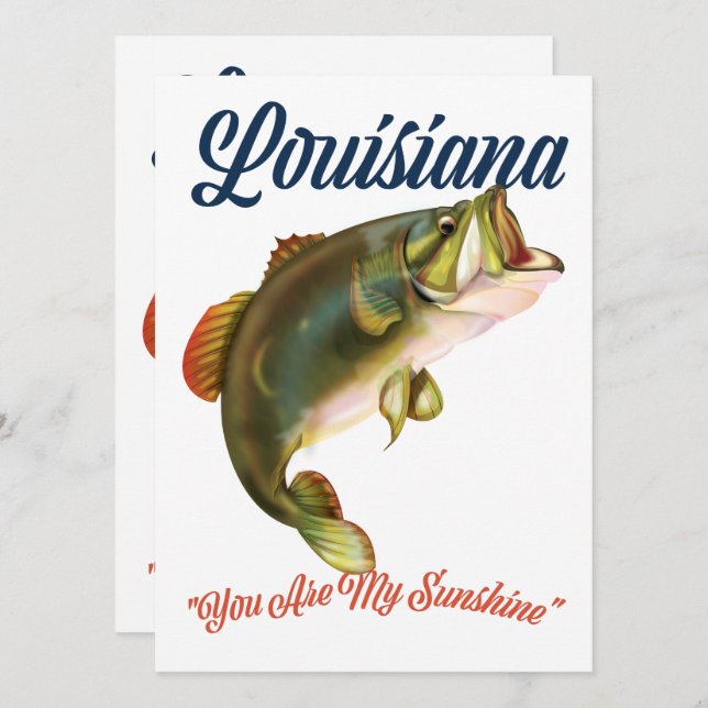 Louisiana "du är min solskin" (Fram/baksida)