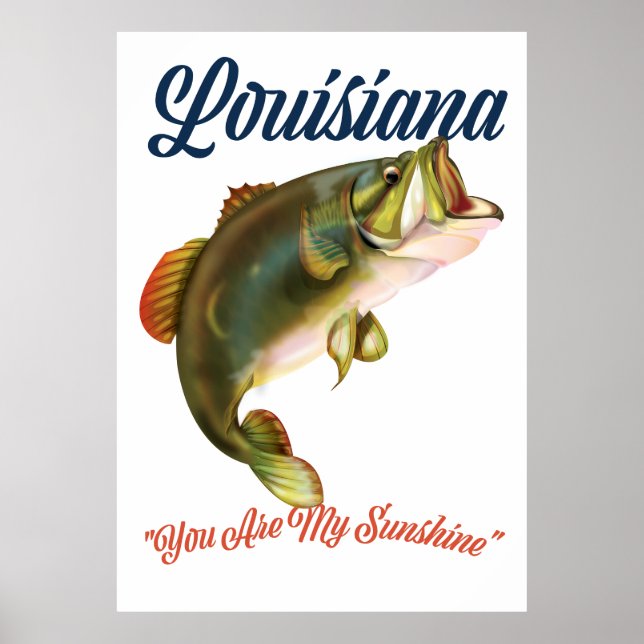 Louisiana "du är min solskin" poster (Framsidan)