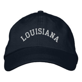 Louisiana Embroized Basic Cap Navy Blue Broderad Keps