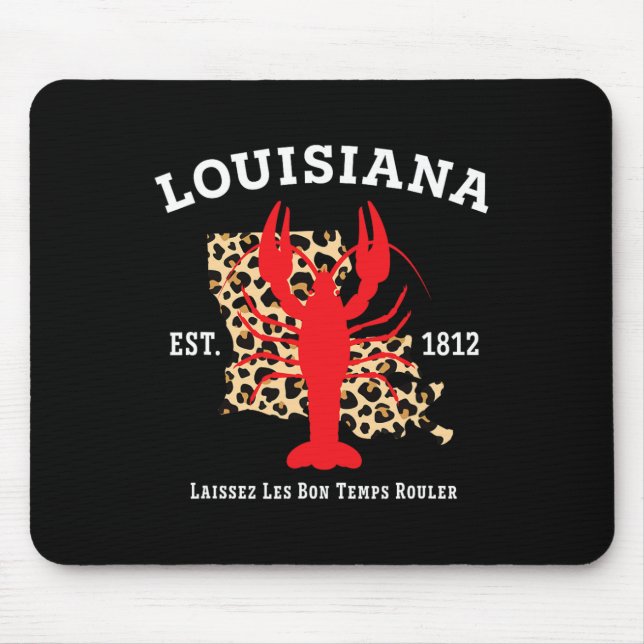 Louisiana Est. 1812 Kräftor Leopard New Orleans Musmatta (Framsidan)