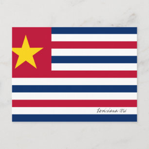 Louisiana Flagga 1861 Vykort