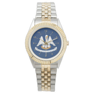 Louisiana flagga armbandsur