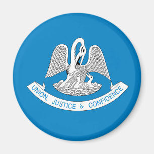 LOUISIANA Flagga Design - Magnet