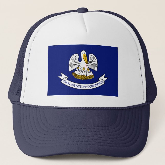 Louisiana Flagga Hat Truckerkeps (Framsida)