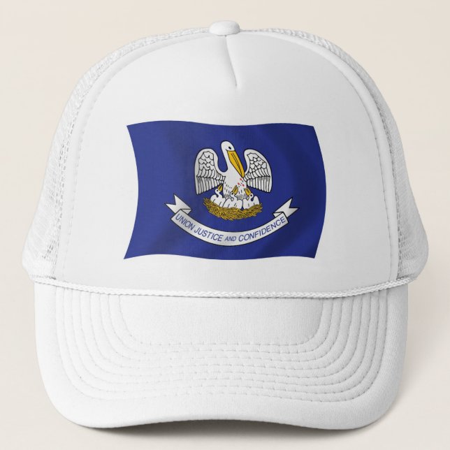 Louisiana Flagga Hatt Truckerkeps (Framsida)