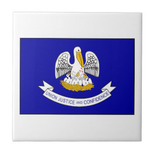 Louisiana Flagga Kakelplatta