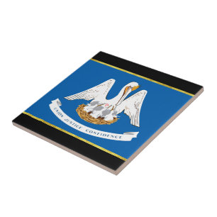 Louisiana flagga kakelplatta