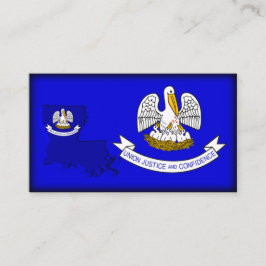 Louisiana Flagga-Karta visitkort