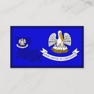 Louisiana Flagga-Karta visitkort