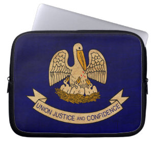 Louisiana flagga laptop sleeve