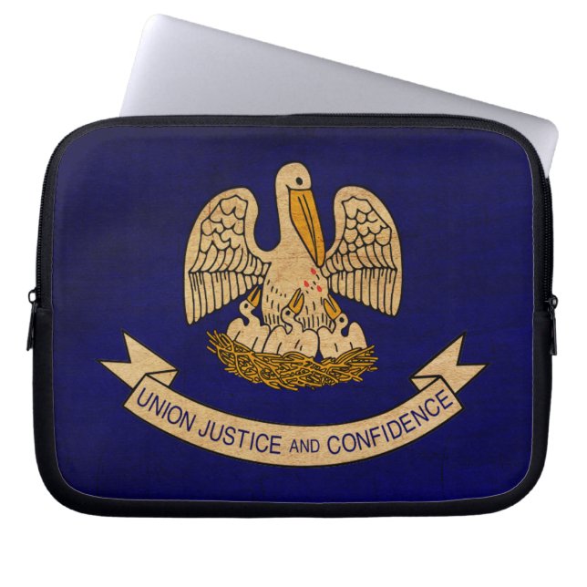 Louisiana flagga laptop sleeve (Framsidan)