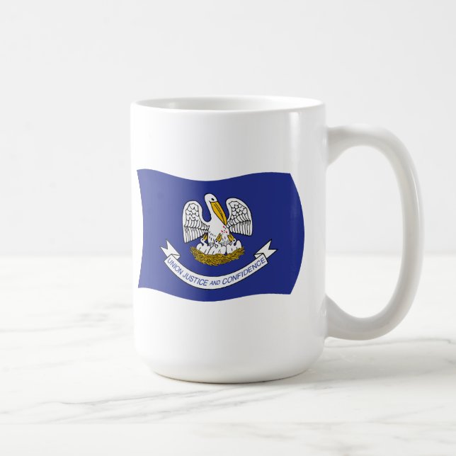 Louisiana Flagga Mugg (Höger)