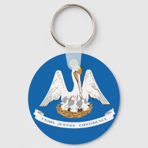 Louisiana flagga nyckelring