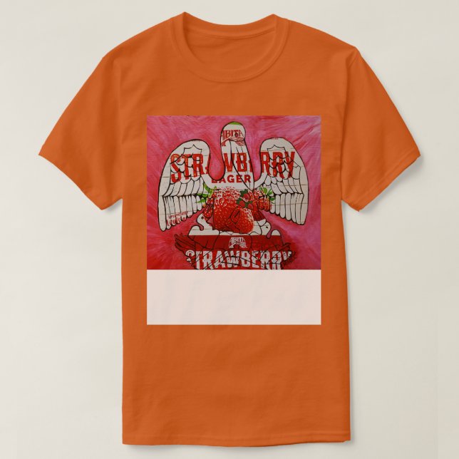 Louisiana flagga tillverkad med Abita Strawberry ö T Shirt (Design framsida)