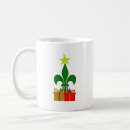 Louisiana Fleur De Lis Cajun julgran Noel Kaffemugg