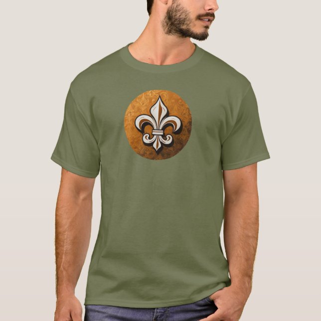 Louisiana Fleur-de-lis Elegance T-Shirt (Framsida)