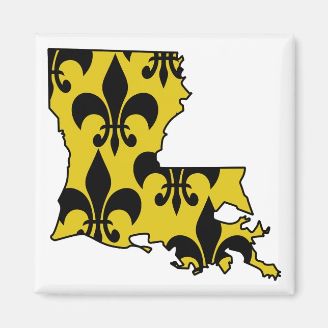 Louisiana Fleur de Lis Magnet (Framsidan)