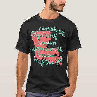 Louisiana för hennes dotter Mamma Sister Girlf T Shirt