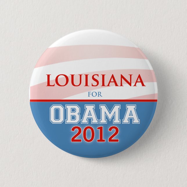 LOUISIANA för Obama 2012 Knapp (Framsida)