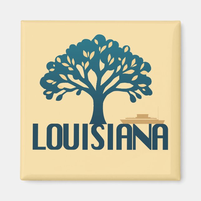 Louisiana Förenta staterna Magnet (Framsidan)