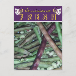 Louisiana Fresh Lila Hull Peas Travel Vykort