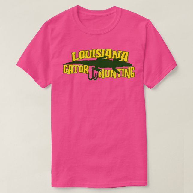 LOUISIANA GATOR HUNTING TShirt T Shirt (Design framsida)