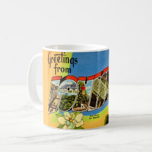 Louisiana Hälsning vykort Kaffemugg