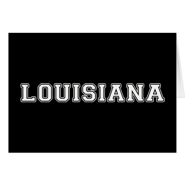 Louisiana Hälsningskort (Framsidan Horizontal)