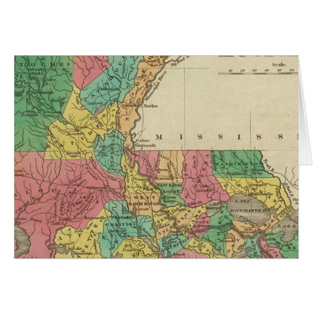 Louisiana Hälsningskort (Framsidan Horizontal)