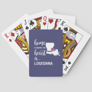 Louisiana hem är där hjärtat finns casinokort