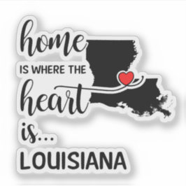 Louisiana hem är där hjärtat finns klistermärken