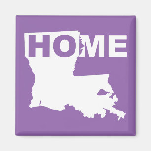Louisiana Hemifrån Från Stat Frysmagnet Magnet
