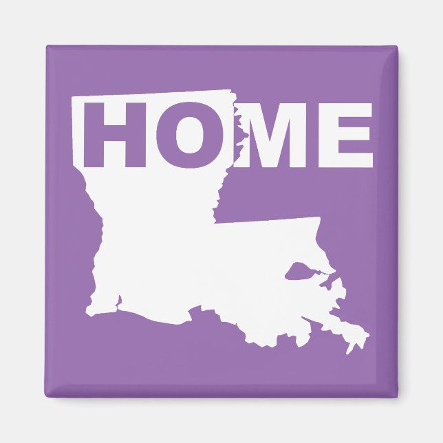 Louisiana Hemifrån Från Stat Frysmagnet Magnet (Framsidan)