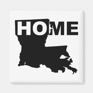Louisiana Hemifrån Från Stat Kylskåpsmagnet