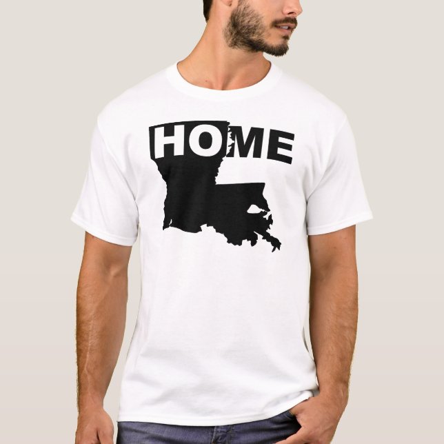 Louisiana Hemmet Borta Från Stat T-Shirt Tees (Framsida)