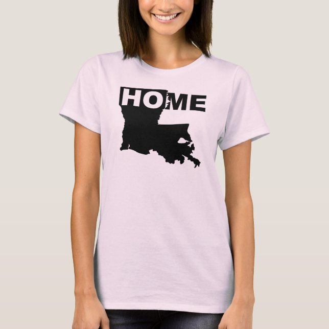 Louisiana Hemmet Borta Från Stat T-Shirt Tees (Framsida)