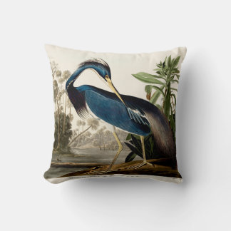 Louisiana Heron, 1834, från amerikanska fåglar Kudde