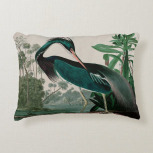 Louisiana Heron Birds of America Audubon Print Prydnadskudde