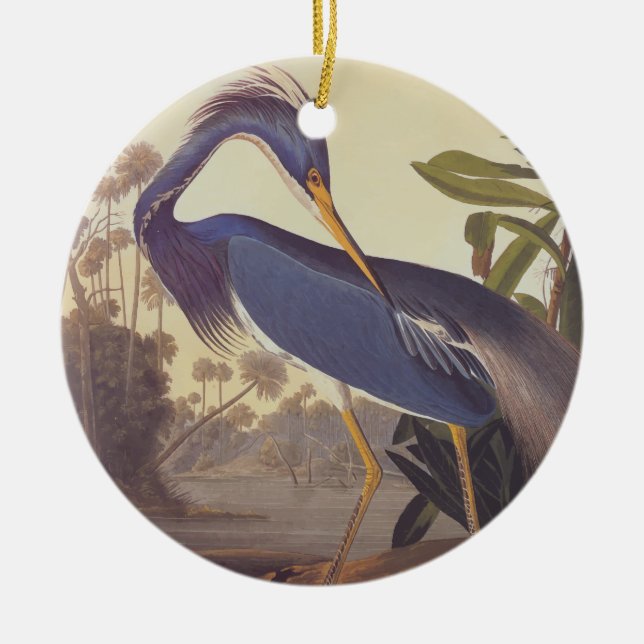 Louisiana Heron Circle Ornament (Framsidan)