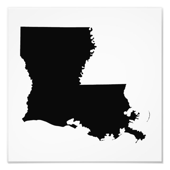 Louisiana i svart och vitt fototryck (Framsidan)