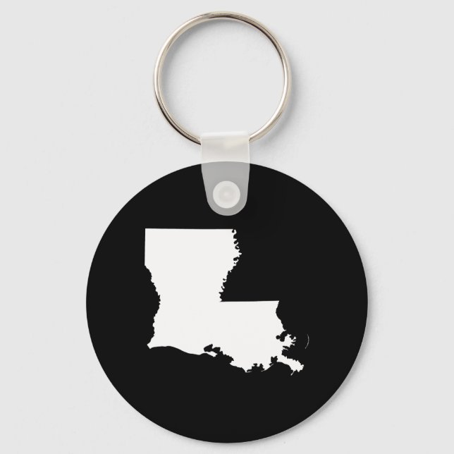 Louisiana i svart och vitt nyckelring (Framsida)