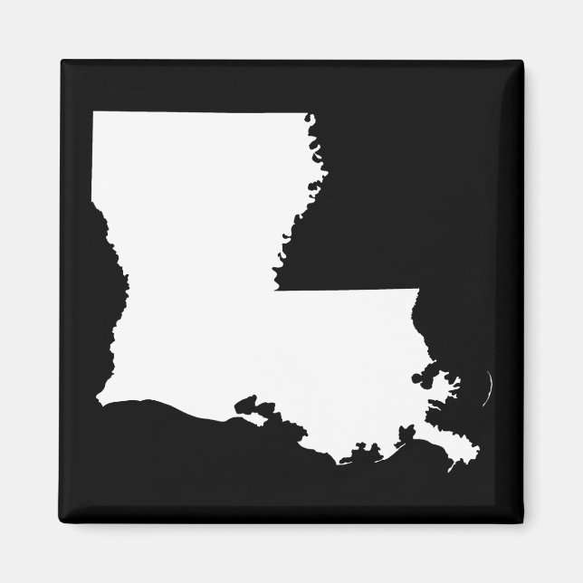 Louisiana i vitt och svart magnet (Framsidan)