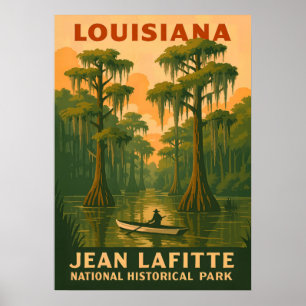 Louisiana Jean Lafitte nationalpark 1 Poster