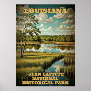 Louisiana Jean Lafitte nationalpark 3 Poster