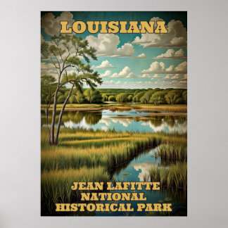 Louisiana Jean Lafitte nationalpark 3 Poster