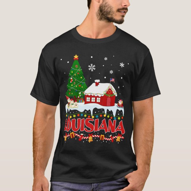 Louisiana Julgran Light Pajama-staten Lou T Shirt (Framsida)