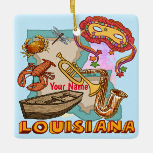 Louisiana Julgransprydnad Keramik