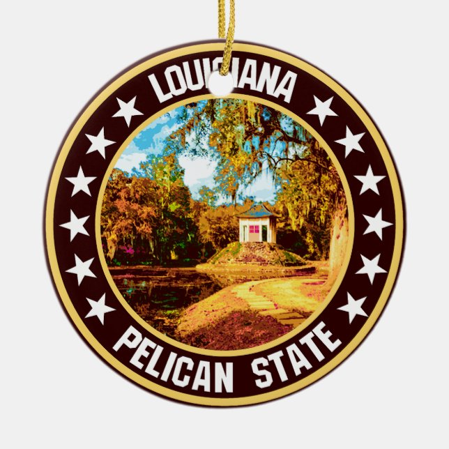 Louisiana Julgransprydnad Keramik (Framsidan)